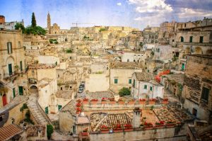 paesaggio set cinematografico a matera